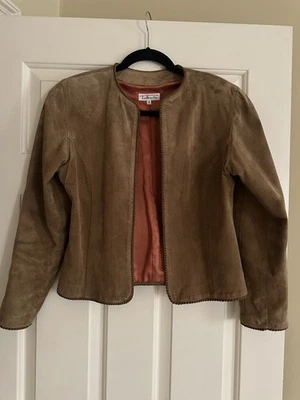 Talbot's Women's Suede Bolero Style Jacket - Size 4 - Image 1 of 4