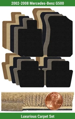 Juego de alfombrillas de lujo personalizadas para Mercedes-Benz G500 2002-2008 (4 piezas) #YRQ Foto 1 de 4
