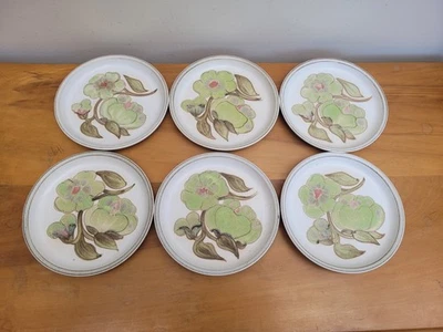 Vintage Denby Troubadour Set of 6 Bread Side Plates  6.5" Dia - Image 1 of 4