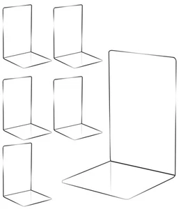 Buchstütze, 6 Stück klarer Acryl-Buchstützen, rutschfestes Silikon, für Schul... - Bild 1 von 7