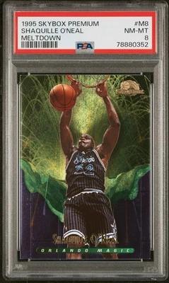 1995 Fleer Skybox Premium Shaquille O'Neal Meltdown #M8 как новый PSA 8 1996 Magic - Изображение 1 из 3