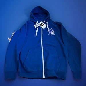 NEW Duke Blue Devils Full Zip Hoodie Sweatshirt E5 Mens Sz M Long Sleeve - Picture 1 of 7