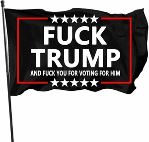 Anti Trump Flag for Voting for Him Anti Trump Flag with Brass Grommets 3X5 FT - Picture 1 of 1
