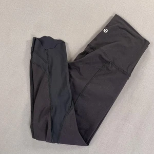 Lululemon Wunder Under Leggings Womens Size 6 Black High Rise Running Athletic - Picture 1 of 12