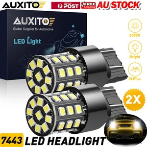 2pcs T20 7443 7440 WHITE LED STOP BRIGHT TAIL BRAKE BULBS LIGHT GLOBE ERROR FREE - Bild 1 von 10