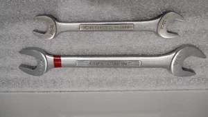 CRAFTSMAN 13/16”-V-25/32” 44583 & 1-1/8" -V- 1-1/16" 44586 Open End Wrench USA - Picture 1 of 8