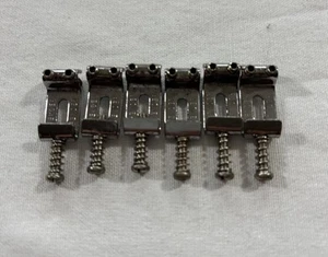 1995 Fender Stratocaster Standard Chrome Vintage-Style Bent Bridge Saddles w/ HW - Picture 1 of 13