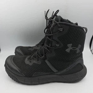 Under Armour Micro G Valsetz Side Zip Tactical Boots Mens Size 12 All Black - Picture 1 of 14