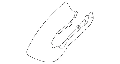 Genuine GM Black Windshield Multifunction Sensor Mount Bracket Cover 84049174 - Image 1 of 3