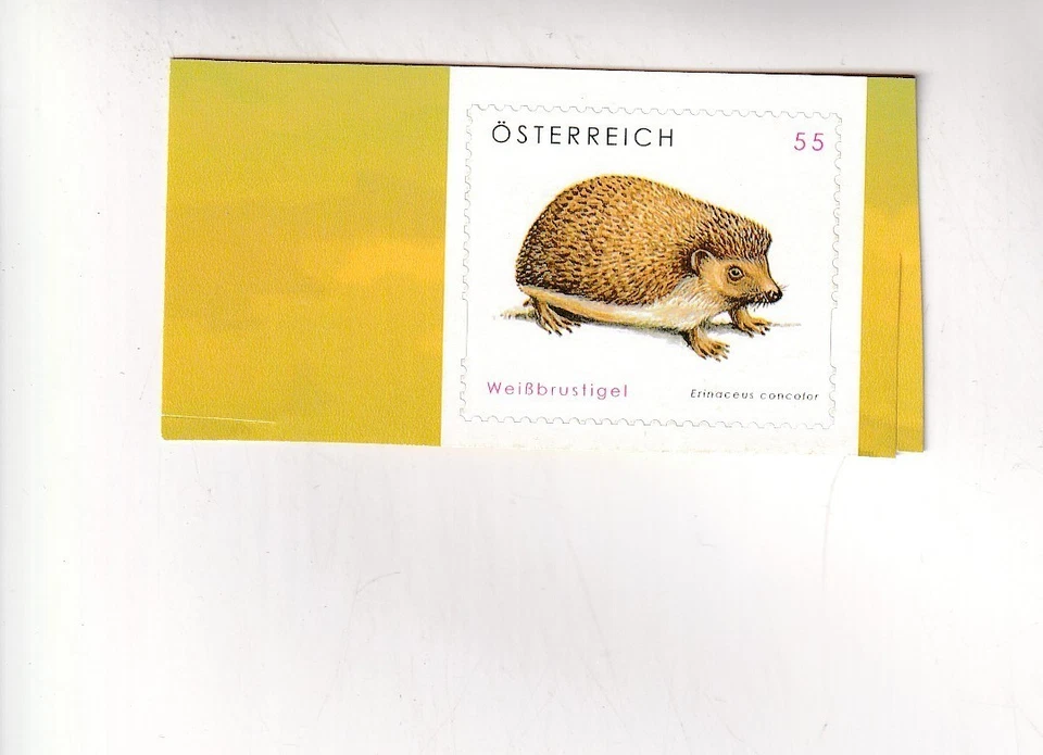 SELLO POSTAL AUSTRIA Sello autoadhesivo erizo de pecho blanco erizo como nuevo Foto 1 de 1