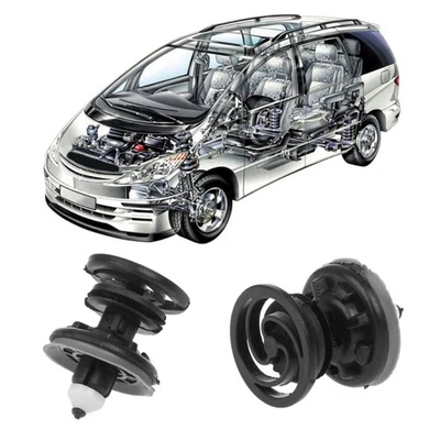 Door Trim Panel Card Clips Parcel Shelf Retaining Clips Pins Set of 10 - Image 1 of 4