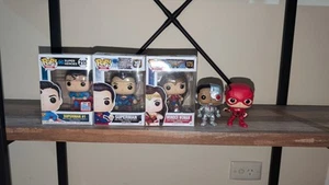DCEU Funko Pop! Bundle - Superman #1, Superman, Wonder Woman, The Flash, Cyborg - Picture 1 of 11