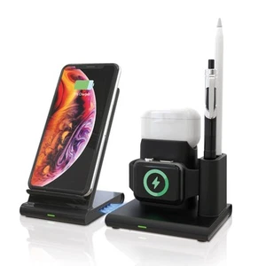 RealPower ChargeAIR Connect Wireless Charger Ladepad, Kabellose 15W QI Ladestati - Zdjęcie 1 z 6