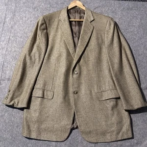 Vintage Ermenegildo Zegna Kaschmir Seide Blazer 42R Donegal Tweed Fischgrät - Bild 1 von 13
