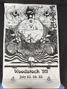 Original Woodstock 99 (1999) Poster 17” X 11” - Super Selten! - Bild 1 von 10