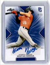 2021 Leaf Perfect Game National Showcase Blue Kristian Noriega Auto 8/15 #BA-KN1