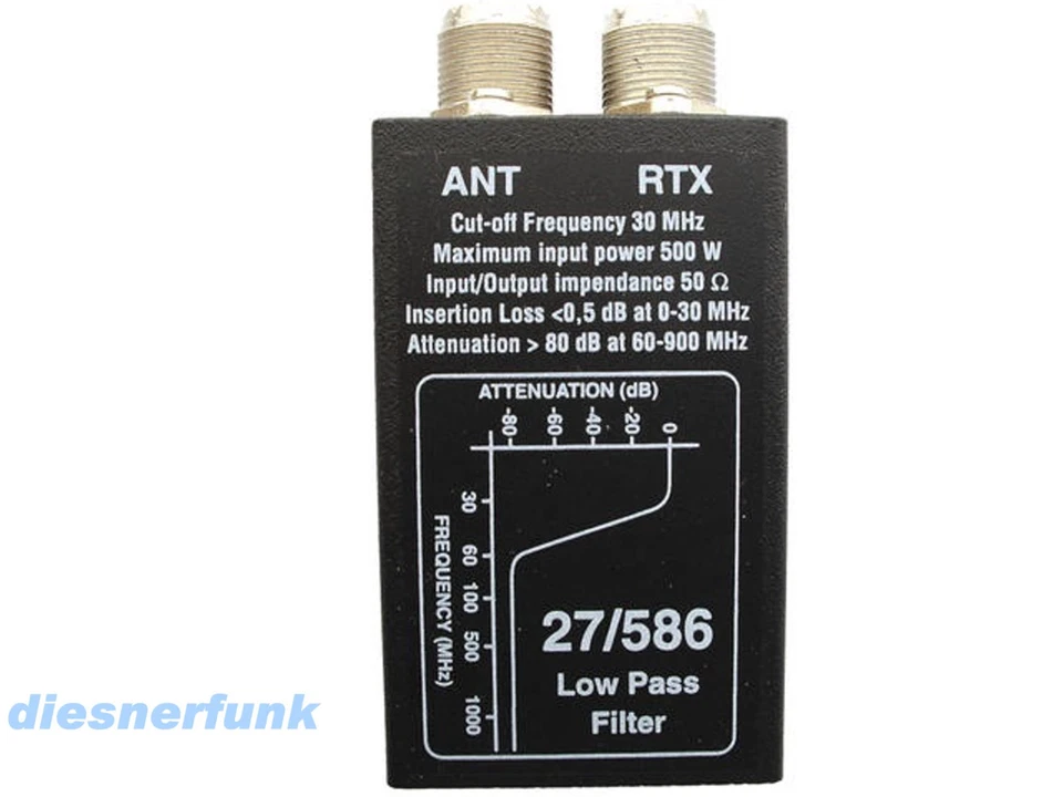 TVI FILTER EF 27/586 LOW Pass Filter für Brenner Verstärker KL60 KL203 KL203P - Bild 1 von 1