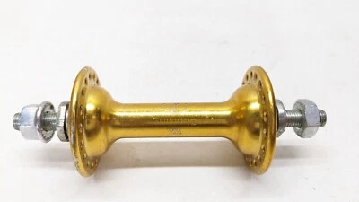 Buje delantero Shimano anodizado dorado OG Old School BMX E1 EI Foto 1 de 4