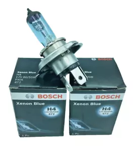 KIT 2 LÁMPARAS XENON BLUE H4, 12V, 55W BOSCH PARA AUDI ALFA ROMEO BMW CITROEN... - Imagen 1 de 4