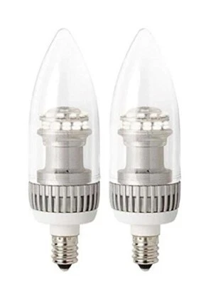 TCP RLDCF3W30K2 LED Flame Tip Torpedo - 15 Watt Equivalent (3w) Bright White (30 - Image 1 of 3