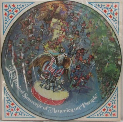 Disneyland LP-Picture Disc-A Musical Souvenir of "America on Parade"-1975-VG+ - Image 1 of 2