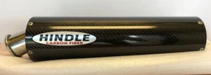 HINDLE CFR142OVU SUPERSPORT U.SEAT MUFFLER, CARBON FIBER/SS, OVAL, 14" X 2" NIB! - Bild 1 von 5