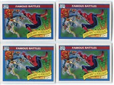 (4) 1990 Marvel Universe SERIES 1 Spider-man Vs Hobgoblin #112 Rookie CARD PSA