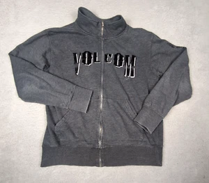 Volcom Streetwear Y2K Full Zip High Neck Jacket Mens Large Gray - Picture 1 of 14