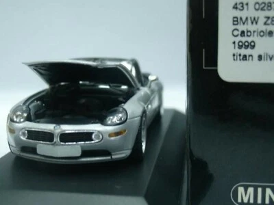 WOW EXTRÊMEMENT RARE BMW E52 Z8 Roadster 1999 Argent 1:43 Minichamps-Z3/Z4/Spark - Photo 1/3