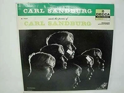 CARL SANDBURG READS THE POEMS OF CARL SANDBURG VINYL LP ALBUM DECCA RECORDS MONO - Imagem 1 de 3