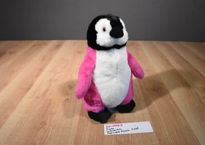 Peluche Fiesta Walk Your Petz rosa, blanco y negro pingüino (310-1993-4) - Imagen 1 de 4