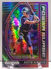 Austin Hendrick 2020 Panini Prizm Draft   Power Surge Red & Purple Hyper Prizm