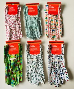3 Pares GUANTES DE JARDÍN DAMAS 100% ALGODÓN DISEÑO FLORAL CON PUNTOS DE AGARRE EN LA PALMA - Imagen 1 de 21