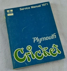 1971 PLYMOUTH CRICKET FACTORY SERVICE / SHOP MANUAL - Picture 1 of 1