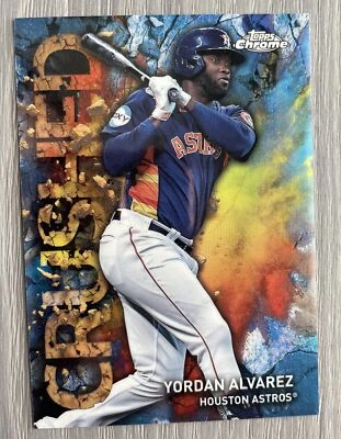 Yordan Alvarez 2023 Topps Chrome Update Crushed SSP C-4 - Image 1 of 3