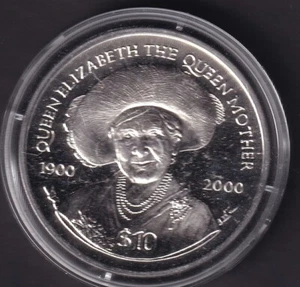 Moneda de plata conmemorativa QEII $10 Islas Vírgenes Británicas 2006 en estuche - Imagen 1 de 2