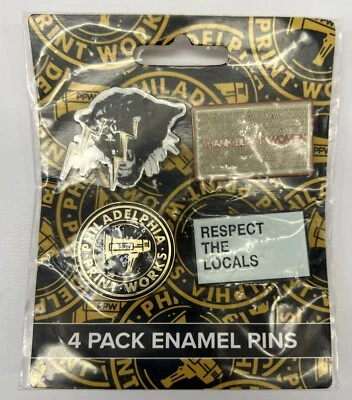 Philadelphia Print Works Black Enamel Pins Set Of 4 Black Pride Lapel Pins - Image 1 of 3