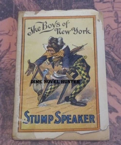 1902 THE BOYS OF NEW YORK STUMP SPEAKER FRANK TOUSEY DIME NOVEL JOKE BOOK - Bild 1 von 2