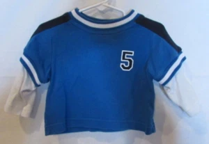 Koala Kids 6/9 Months Blue #5 Pull-over Shirt - Picture 1 of 4