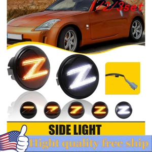 2/4x For 2003-2009 Nissan 350z Z33 370Z Z34 09-20 Side LED Marker Turn Signal - Picture 1 of 20