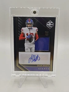 2023 Panini Limited - RPA #115 Jalin Hyatt 122/199 Auto/Mem 🙂 NY Giants - Bild 1 von 2