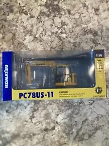 EXCAVADORA KOMATSU PC78US-11 AMARILLO 1/50 MODELO DIECAST POR PRIMERA MARCHA 50-3474 - Imagen 1 de 6