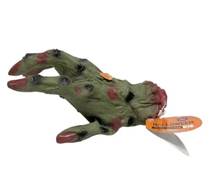 Animated 8" Crawling Zombie Monster Hand Green Halloween Walgreens Exclusive NEW - Picture 1 of 9