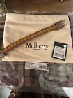 Mulberry Iris Handle Plaited Solid Grey Deep Amber 29.5Cm Rrp £155