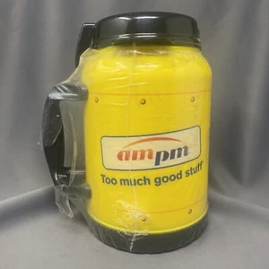 Jarra amarilla Whirley Drink Works AmPm Am PM demasiado buenas cosas con mango - Imagen 1 de 7