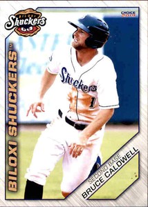 2019 Biloxi Shuckers Choice 7 Bruce Caldwell Sumter South Carolina Baseball Card