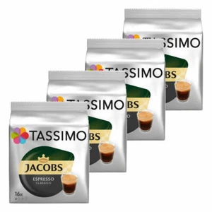 TASSIMO JACOBS Espresso Classico Kaffee KAPSEL Gemahlen Röstkaffee 4x 16 T-DISCS - Bild 1 von 2