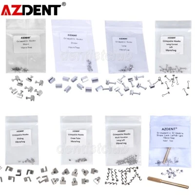 Ganchos prensables de ortodoncia dental AZDENT cortos/largos/paradas/izquierda/derecha/tipo cruzado Foto 1 de 4