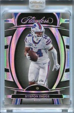 2022 Panini Flawless Diamond Black 6 Stefon Diggs Diamond Gem 1/1
