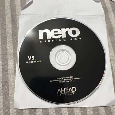 Nero Burning Rom V5. Ahead Software Vintage Computer Disk. - Image 1 of 2